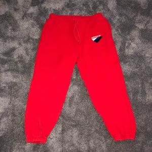 Adidas Red sweatpants